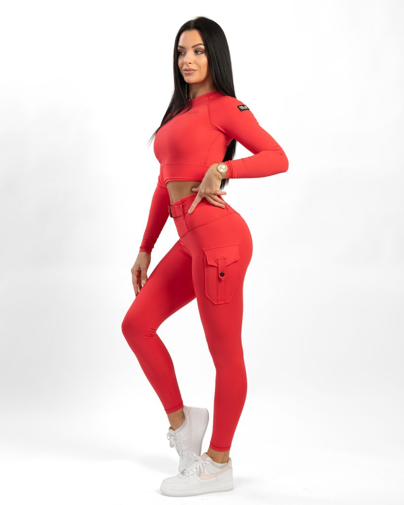 Cropped Longsleeve Radical Red