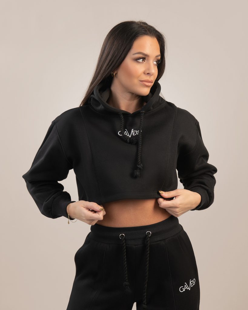 Chill Lounge Cropped Hoodie