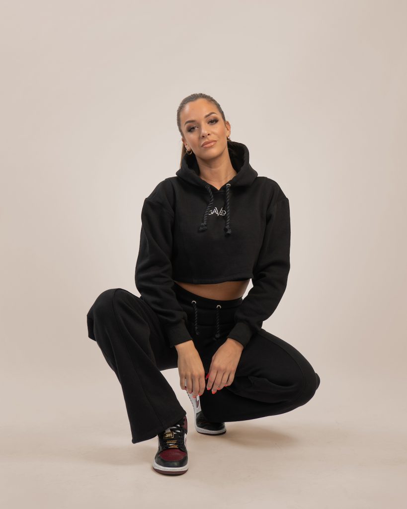 Chill Lounge Cropped Hoodie