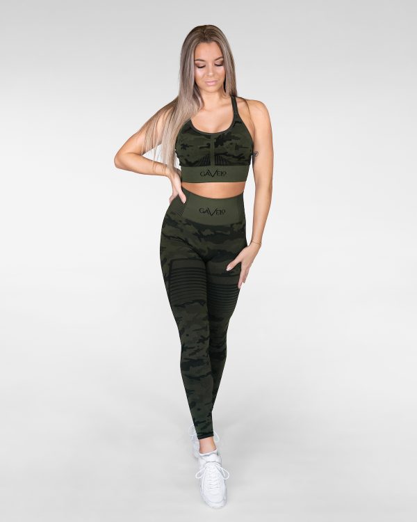 Seamless Camo Sports Bra