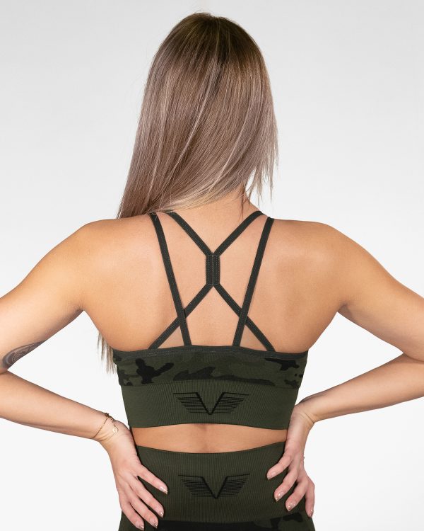 Seamless Camo Sports Bra